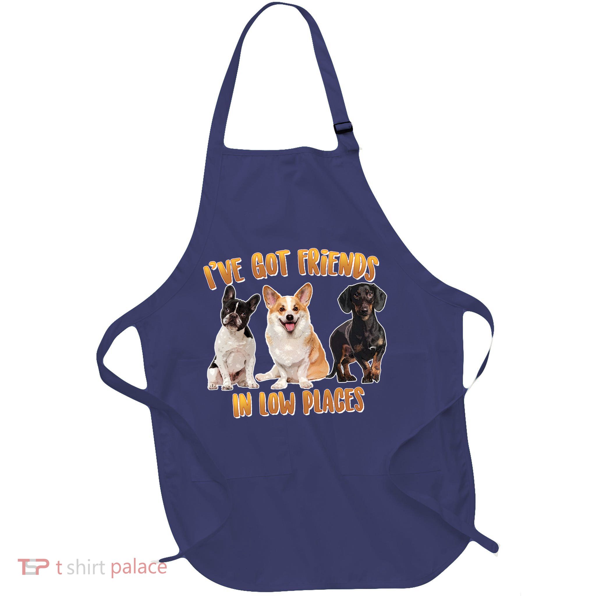 I Got Friends In Low Places Dogs Full-Length Apron With Pockets