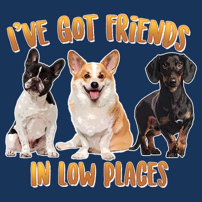 I Got Friends In Low Places Dogs T-Shirt