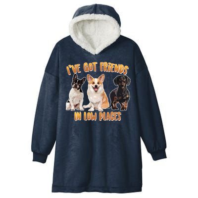 I Got Friends In Low Places Dogs Hooded Wearable Blanket