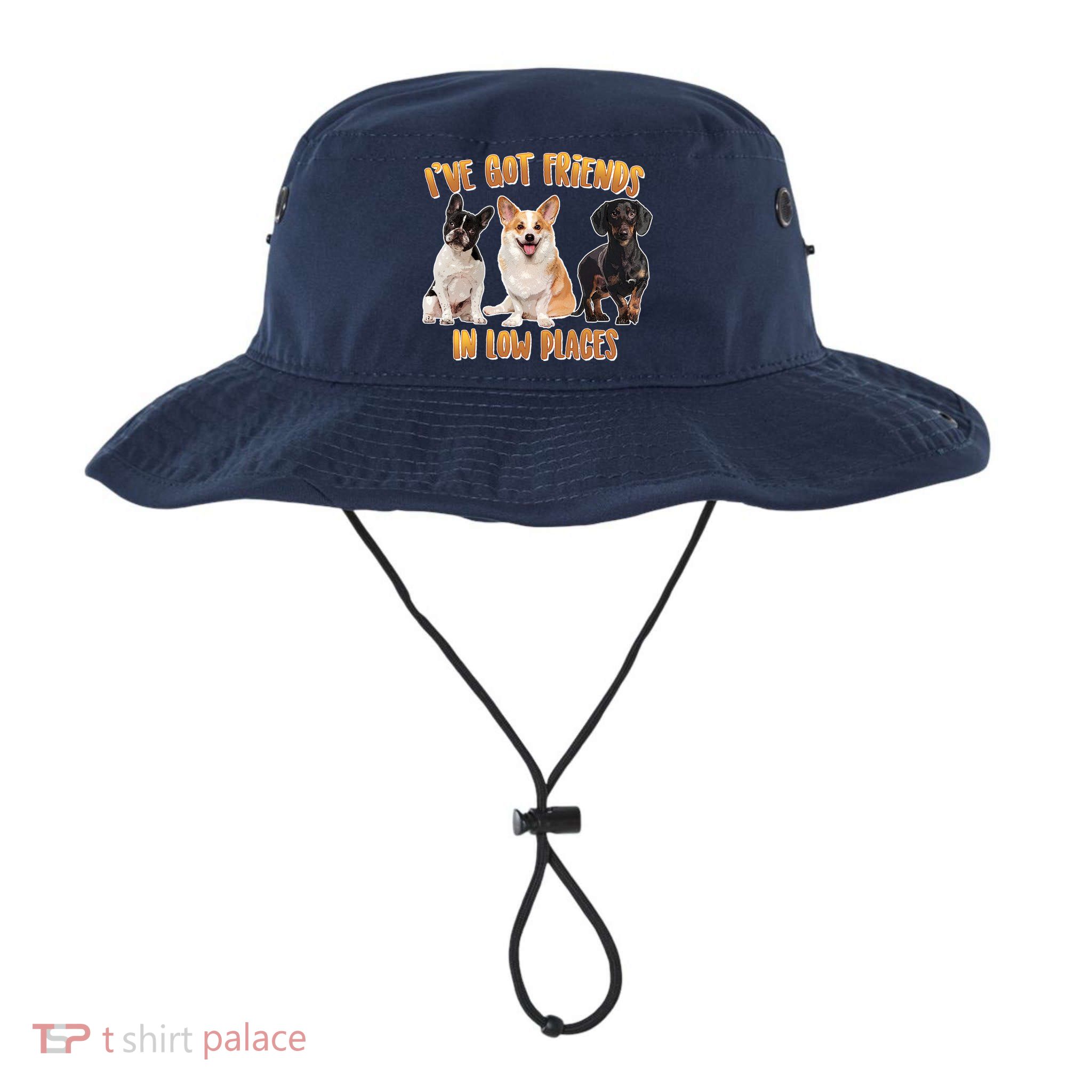 I Got Friends In Low Places Dogs Bucket Hat