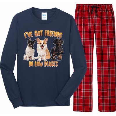 I Got Friends In Low Places Dogs Long Sleeve Pajama Set