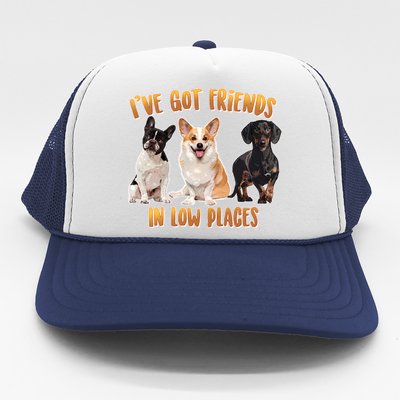 I Got Friends In Low Places Dogs Trucker Hat