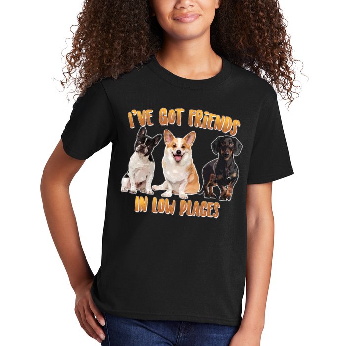 I Got Friends In Low Places Dogs Kids T-Shirt
