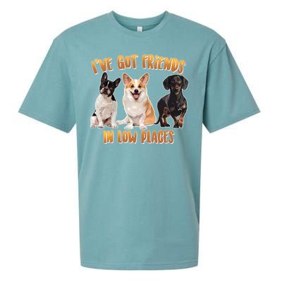 I Got Friends In Low Places Dogs Sueded Cloud Jersey T-Shirt