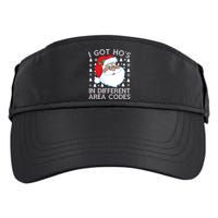 I Got Ho's In Different Aera Codes Santa Claus Ugly Christmas Adult Drive Performance Visor