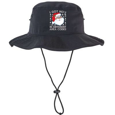 I Got Ho's In Different Aera Codes Santa Claus Ugly Christmas Bucket Hat