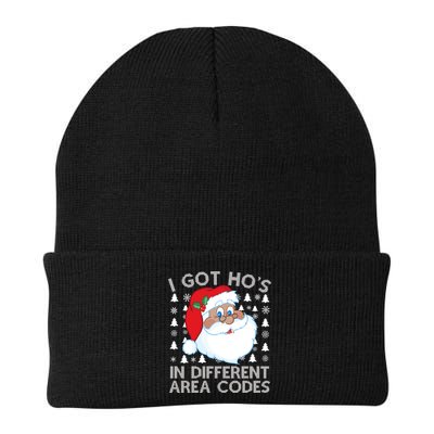 I Got Ho's In Different Aera Codes Santa Claus Ugly Christmas Beanie
