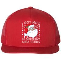I Got Ho's In Different Aera Codes Santa Claus Ugly Christmas Flatbill Hat
