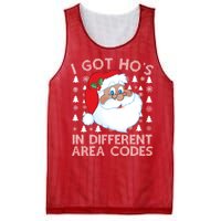 I Got Ho's In Different Aera Codes Santa Claus Ugly Christmas Mesh Reversible Basketball Jersey Tank