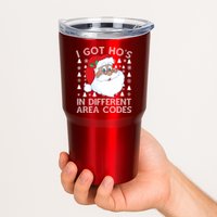 I Got Ho's In Different Aera Codes Santa Claus Ugly Christmas Tumbler