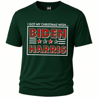 I Got My Christmas Wish Biden Harris Buffalo Plaid Performance Shirt