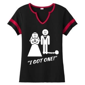 I Got One Just Married Ladies Halftime Notch Neck Tee