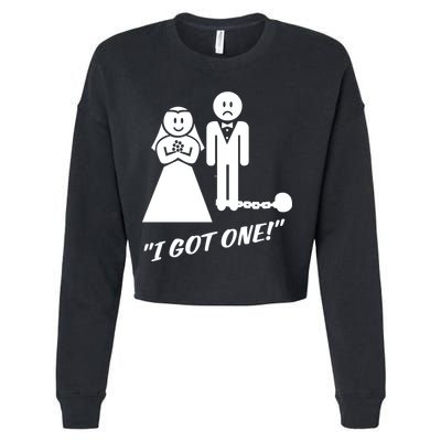 I Got One Just Married Cropped Pullover Crew