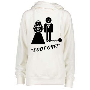 I Got One Just Married Womens Funnel Neck Pullover Hood