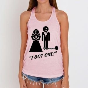 I Got One Just Married Women's Knotted Racerback Tank