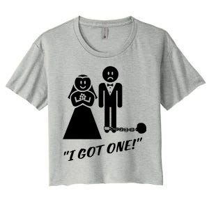 I Got One Just Married Women's Crop Top Tee