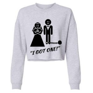 I Got One Just Married Cropped Pullover Crew