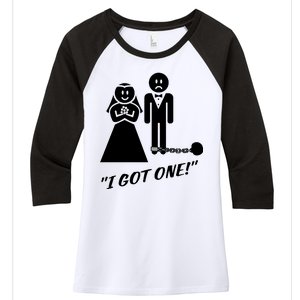 I Got One Just Married Women's Tri-Blend 3/4-Sleeve Raglan Shirt