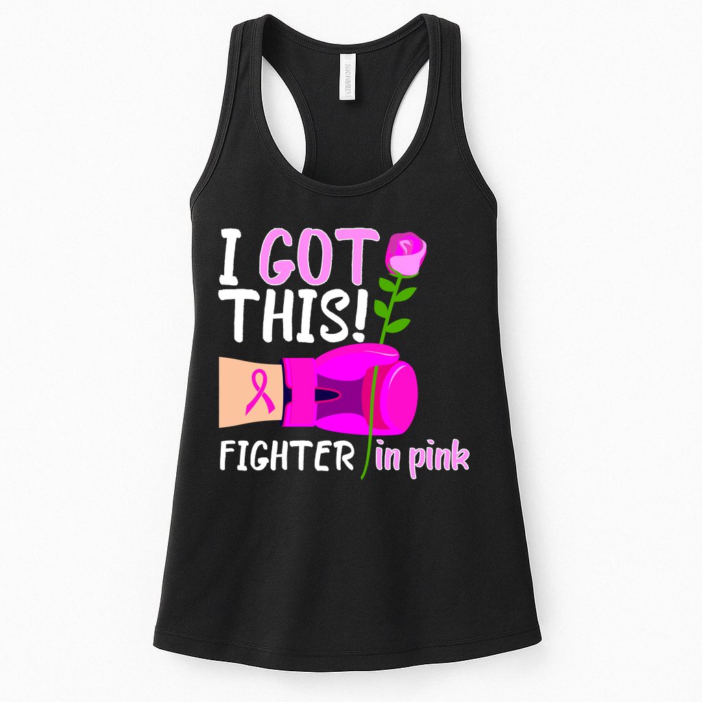 I Got This Fighter In Pink Breast Cancer Womens Tank Top