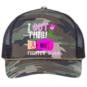 I Got This Fighter In Pink Breast Cancer Retro Rope Trucker Hat Cap