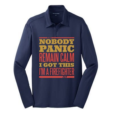 I Got This I'm A Firefighter Silk Touch Performance Long Sleeve Polo