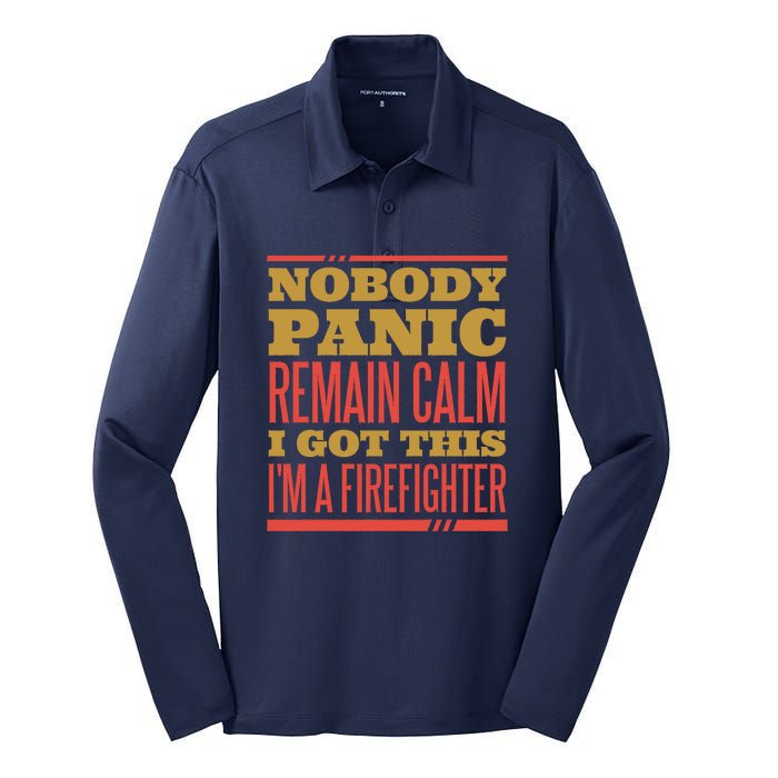 I Got This I'm A Firefighter Silk Touch Performance Long Sleeve Polo