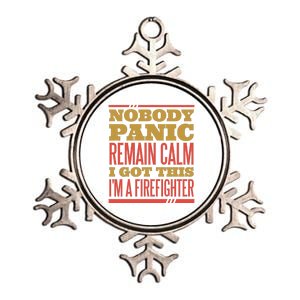 I Got This I'm A Firefighter Metallic Star Ornament