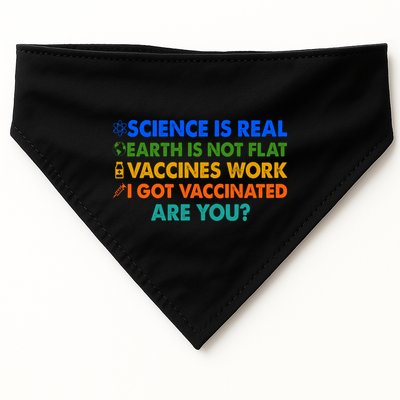 I Got Vaccinated Are You? Vaccine Shot USA-Made Doggie Bandana