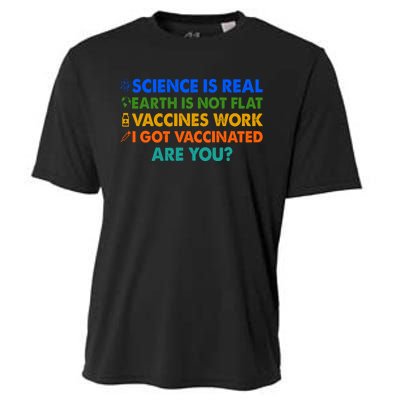 I Got Vaccinated Are You? Vaccine Shot Cooling Performance Crew T-Shirt