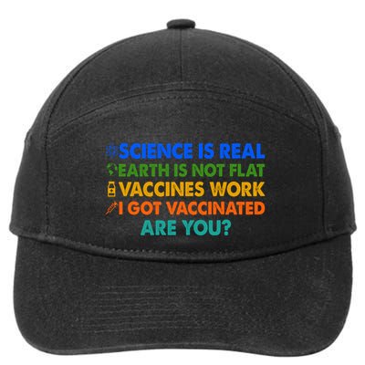 I Got Vaccinated Are You? Vaccine Shot 7-Panel Snapback Hat
