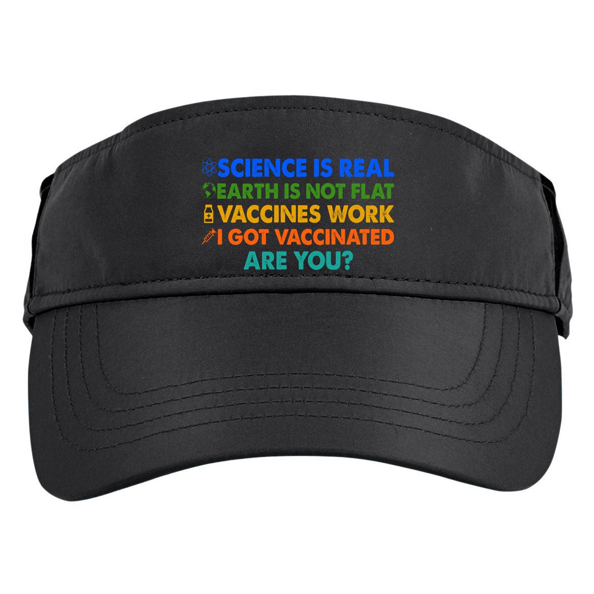 I Got Vaccinated Are You? Vaccine Shot Adult Drive Performance Visor