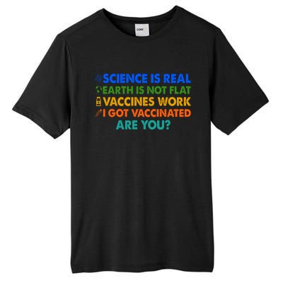 I Got Vaccinated Are You? Vaccine Shot Tall Fusion ChromaSoft Performance T-Shirt