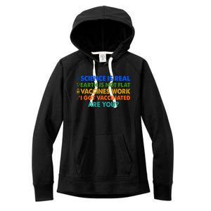 I Got Vaccinated Are You? Vaccine Shot Women's Fleece Hoodie