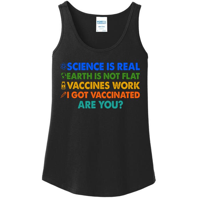 I Got Vaccinated Are You? Vaccine Shot Ladies Essential Tank