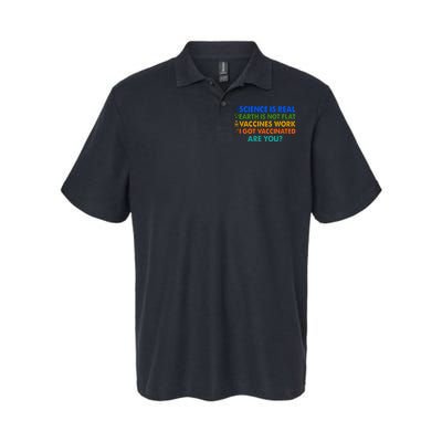 I Got Vaccinated Are You? Vaccine Shot Softstyle Adult Sport Polo