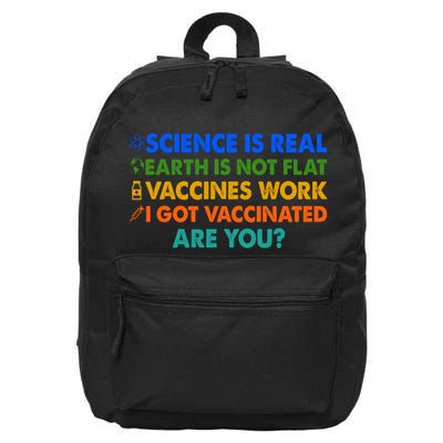 I Got Vaccinated Are You? Vaccine Shot 16 in Basic Backpack