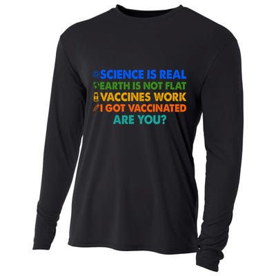 I Got Vaccinated Are You? Vaccine Shot Cooling Performance Long Sleeve Crew