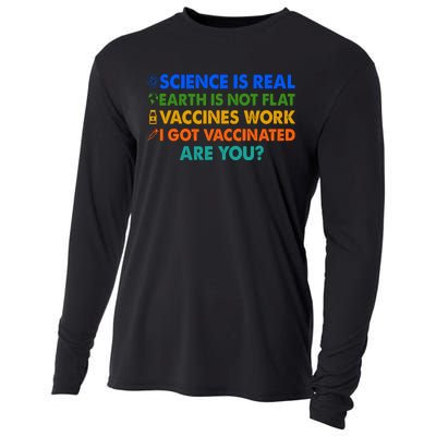 I Got Vaccinated Are You? Vaccine Shot Cooling Performance Long Sleeve Crew