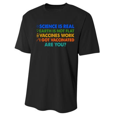 I Got Vaccinated Are You? Vaccine Shot Performance Sprint T-Shirt