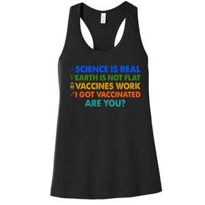 I Got Vaccinated Are You? Vaccine Shot Women's Racerback Tank