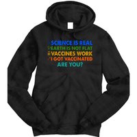 I Got Vaccinated Are You? Vaccine Shot Tie Dye Hoodie