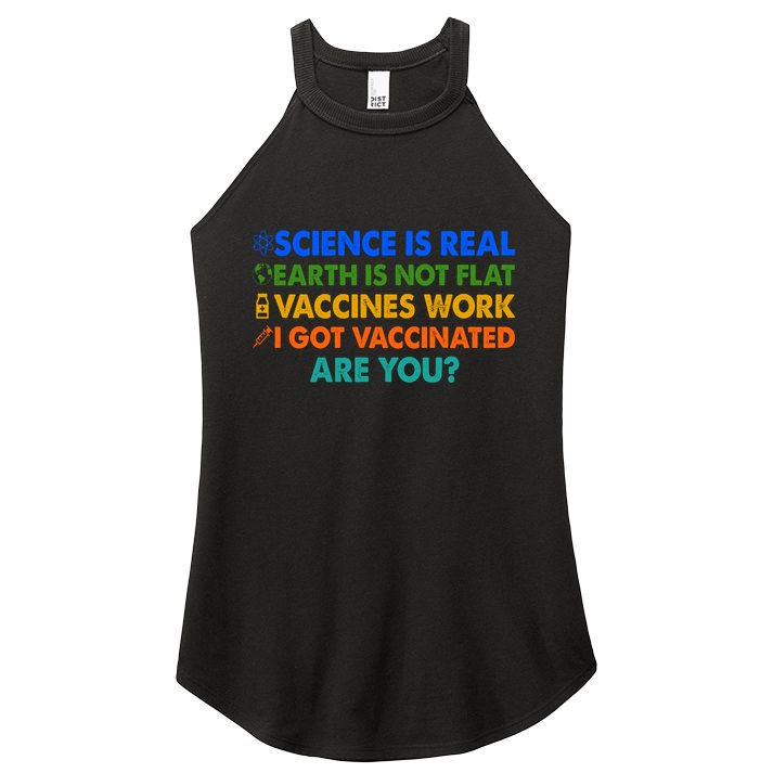 I Got Vaccinated Are You? Vaccine Shot Women's Perfect Tri Rocker Tank