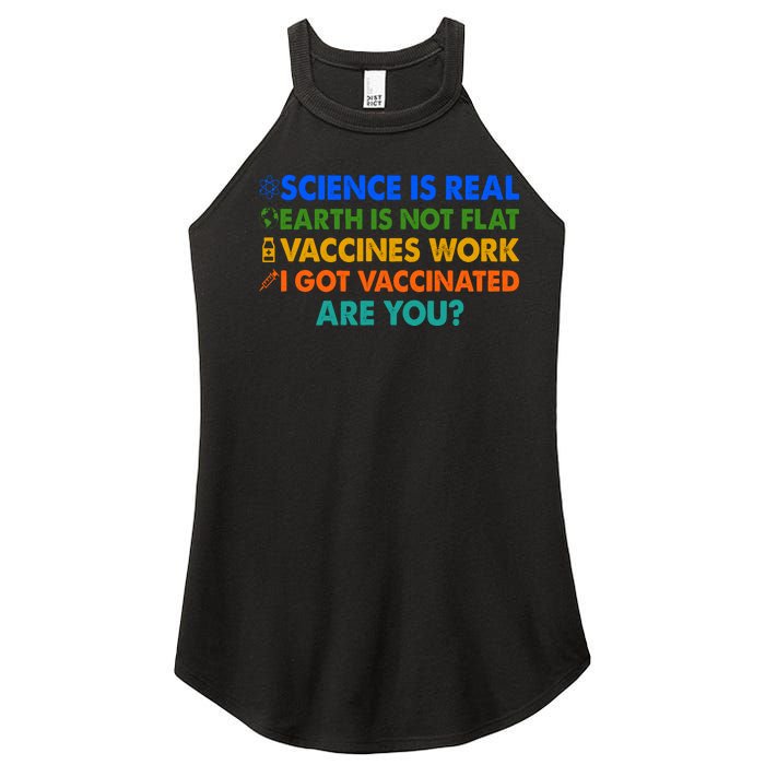 I Got Vaccinated Are You? Vaccine Shot Women's Perfect Tri Rocker Tank