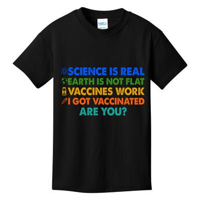 I Got Vaccinated Are You? Vaccine Shot Kids T-Shirt