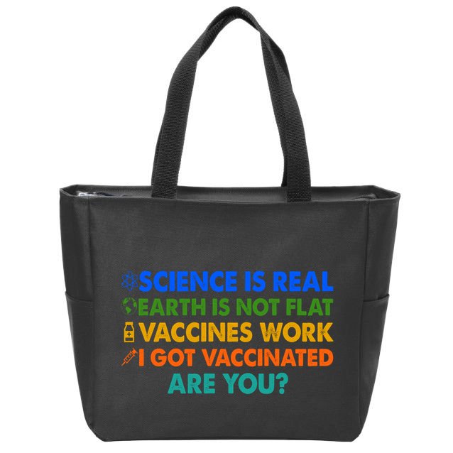 I Got Vaccinated Are You? Vaccine Shot Zip Tote Bag