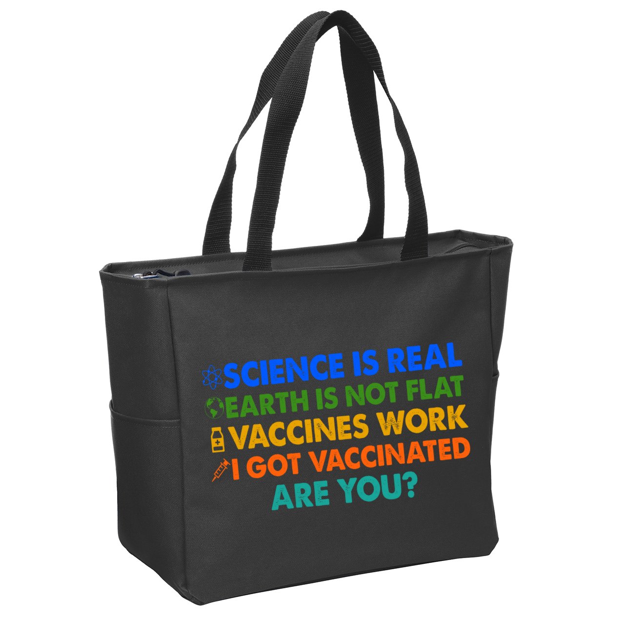 I Got Vaccinated Are You? Vaccine Shot Zip Tote Bag