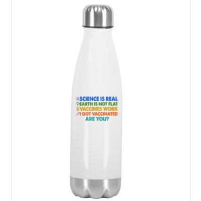 I Got Vaccinated Are You? Vaccine Shot Stainless Steel Insulated Water Bottle