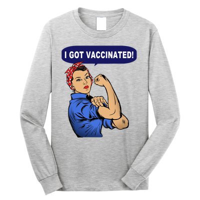 I Got Vaccinated We Can Do It Girl Long Sleeve Shirt