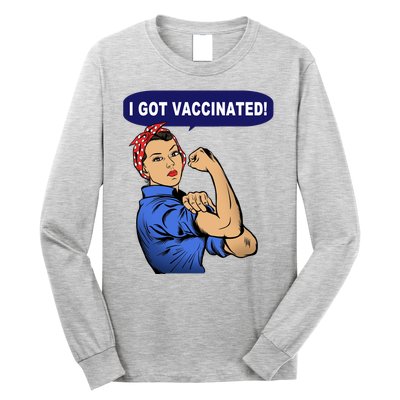 I Got Vaccinated We Can Do It Girl Long Sleeve Shirt