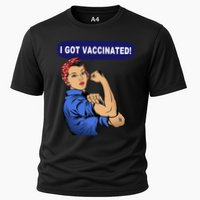I Got Vaccinated We Can Do It Girl Cooling Performance Crew T-Shirt